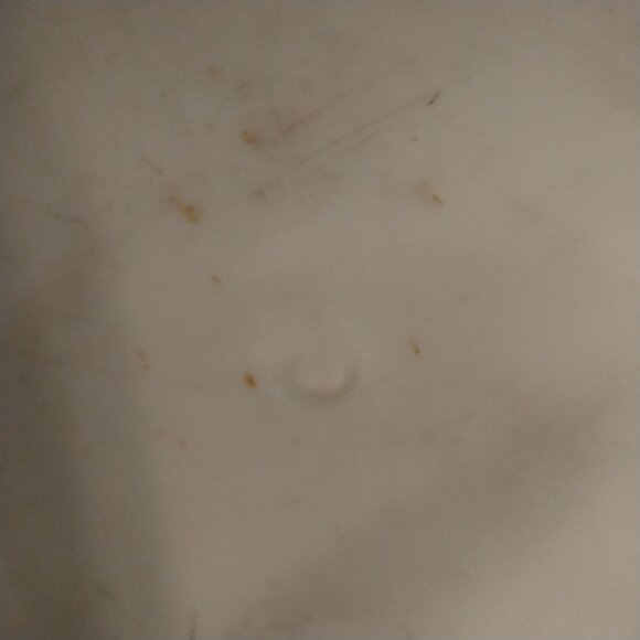 Large Vintage Pansies Hand Painted Platter Plate Glass Or Porcelain Stunning - Picture 6 of 8